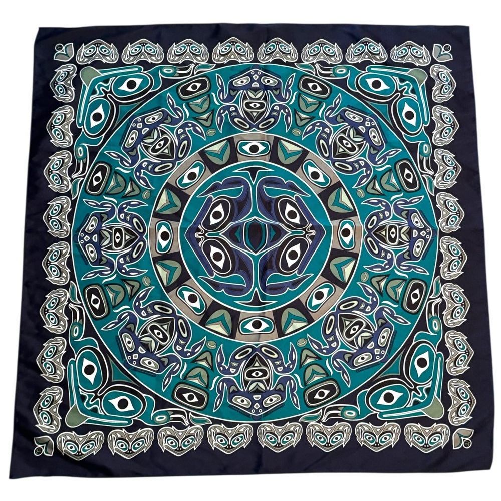 Native Frog design Oscardo Patterned Scarf